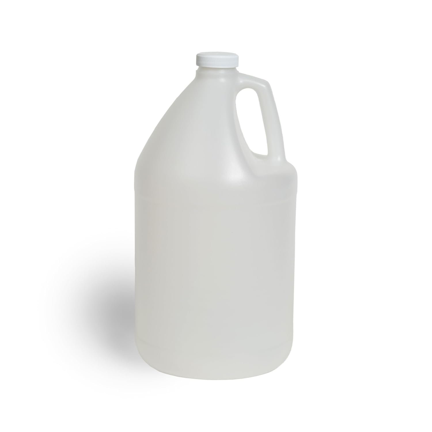 FastRack 1-Pack 1 Gallon Water Bottle – Round Plastic Jug Container with Lid | White Food Grade Gallon Water Jug, BPA-Free, Leak-Proof Pitcher with Lid Fermentation, Brewing, Storage & More
