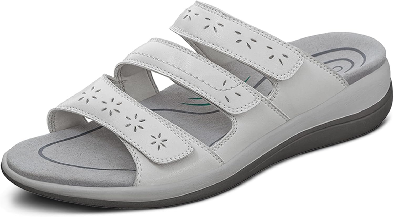 Orthofeet Women’s Orthopedic Stretchable Sahara Slide Sandals