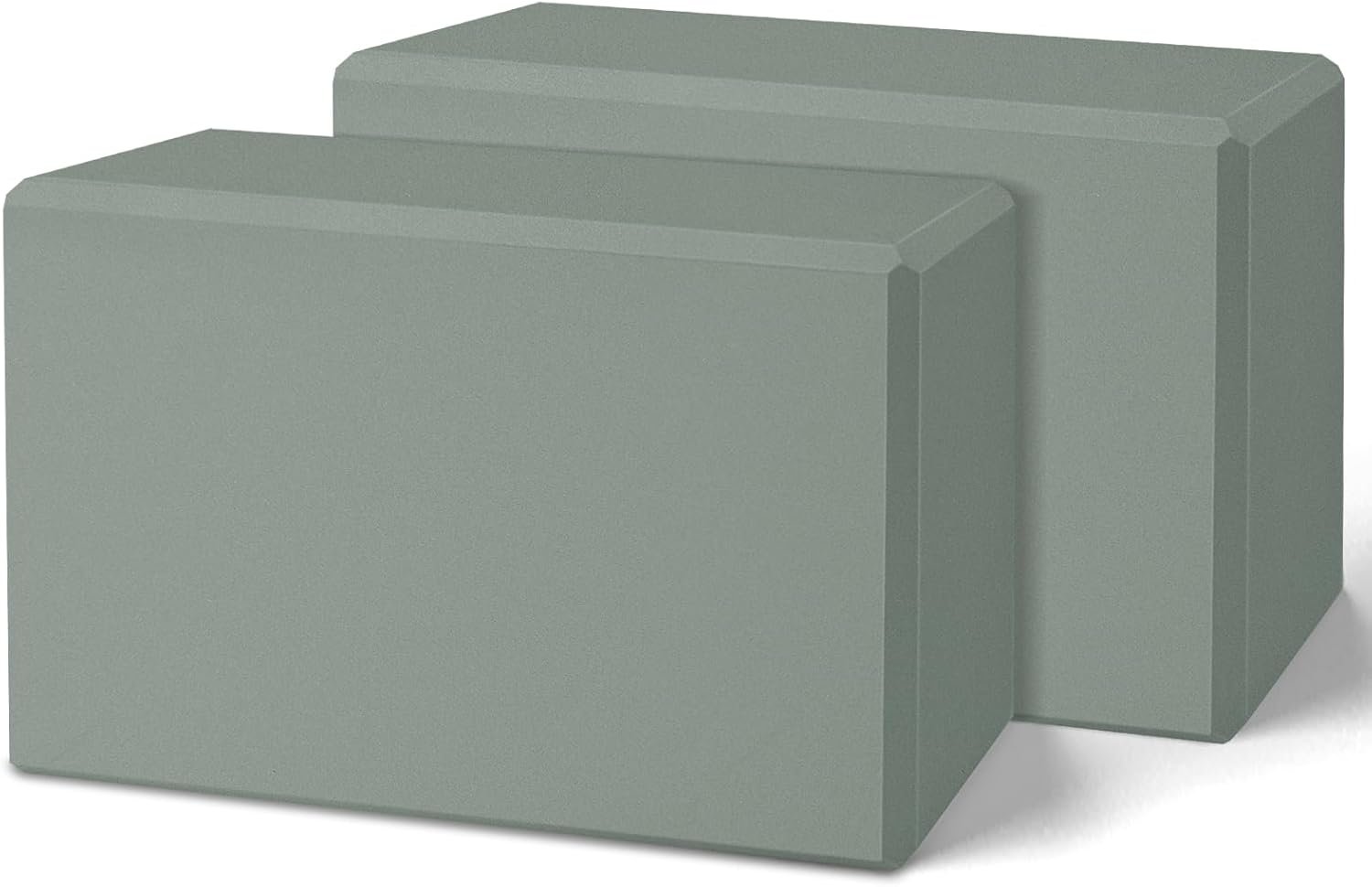 Yoga Block, Yoga Bricks Supportive Latex-Free EVA Foam, Soft Non-Slip Exercise Blocks, Yoga Accessories for Pilates, Meditation, Balance, Stretching and Deep Poses