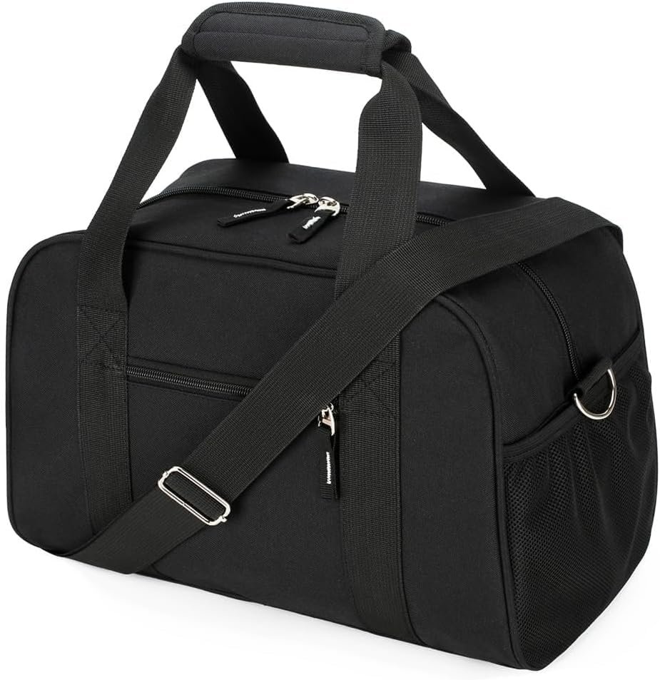SeaRock 14 inch Small Gym Bag, Mini Duffel Bag for Women & Men, Carry On Lightweight for Travel Sport – Black