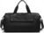 REEYEE Small Gym Bag, Black Waterproof Duffle Bag for Men Women, Cordura Workout Bag with Trolley Sleeve, Duffle Bag for Travel, Sports, Fitness, Training, Yoga, Hospital