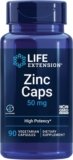 Life Extension Zinc Caps, zinc 50 mg, zinc Citrate, Support The Body’s Immune defenses, Ultra-absorbable, Vegetarian, Non-GMO, Gluten-Free, 90 Vegetarian Capsules