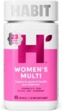 Habit Womens Multi Supplement (60 Capsules) – New Look, Supports General Health & Wellness, 23 Essential Vitamins and Minerals, Fruit extracts, Folate, Iron, B12, Biotin, Non-GMO (1 Pack)