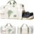 GoVivo Gym Bag with Shoe Compartment, Gym Duffle Bag for Women, Water Resistant Weekender travel Bag, bolso de viaje para mujer, Lightweight & Stylish gym bags, Beige