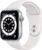 Apple Watch Series 6 (GPS, 44mm) – Silver Aluminum Case with White Sport Band (Renewed)