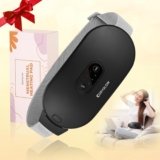 Portable Cordless Heating Pad Cramps:COSYGLOW 6 Heat Levels 6 Massage Modes, 3S Fast Heating,Period Menstrual Electric Heating Pad for Back Pain Relief,Christmas Gifts for Women and Girls(Black)