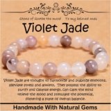 Natural Healing Gemstone Bracelet Handmade Yoga Stretch Elastic Bracelet Stress Relief Crystal Jewelry for Men and Women