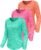 3-5 Pack Women Long Sleeve Shirts Workout V Neck Lightweight Quick Dry Sun Loose Fit T Shirts Athletic Running Tee Tops