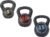 Fitvids ​Wide Grip 3-Piece Kettlebell Exercise Fitness Weight Set, Include 5 lbs, 10 lbs, ​15 lbs​ and 20 lbs, Set of 3 or Set of 4